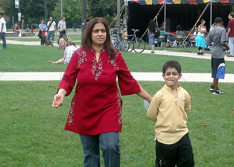 IMGP1678.JPG - Ronak & Roshni at Philly Krishna Rath Yatra Grounds